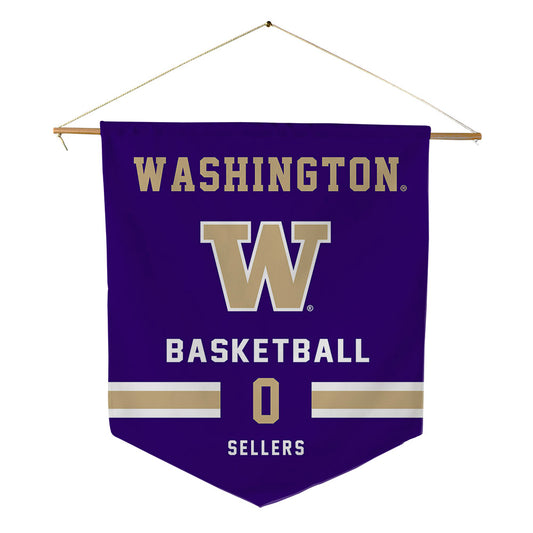 Washington - NCAA Women's Basketball : Sayvia Sellers - Pennant - 18" x 21"-0