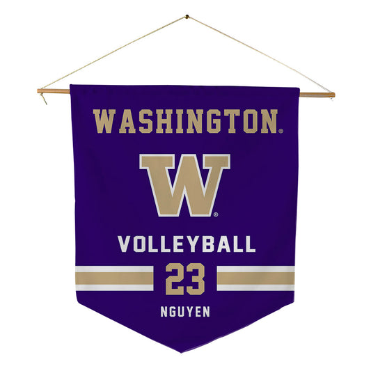 Washington - NCAA Women's Volleyball : Kaitlyn Nguyen - Pennant - 18" x 21"-0
