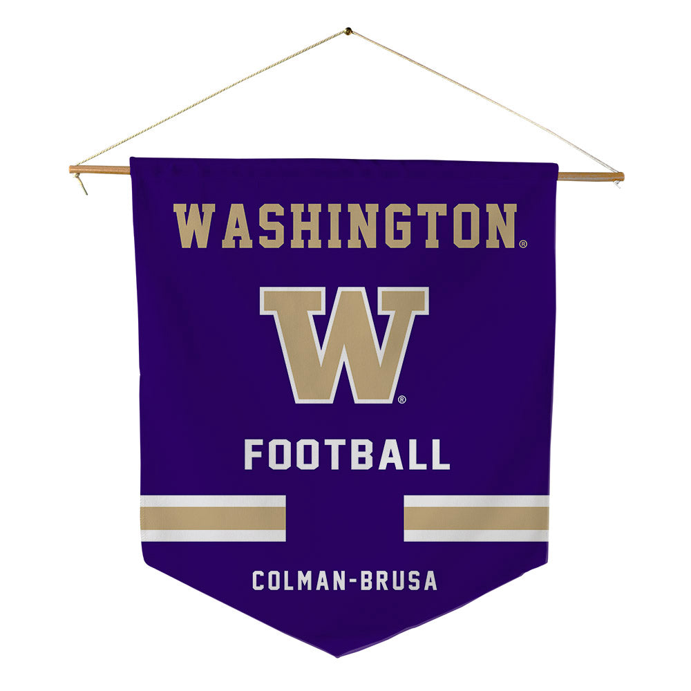 Washington - NCAA Football : Lowen Colman-Brusa - Pennant - 18" x 21"-0