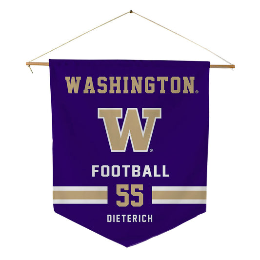 Washington - NCAA Football : Kolt Dieterich - Pennant - 18" x 21"-0