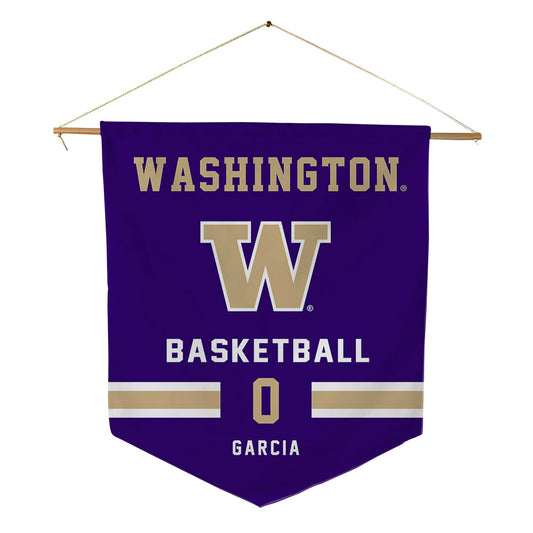 Washington - NCAA Women's Basketball : Amayah Garcia - Pennant - 18" x 21"-0