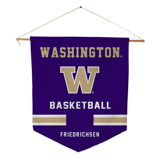 Washington - NCAA Men's Basketball : Parker Friedrichsen - Pennant - 18" x 21"-0