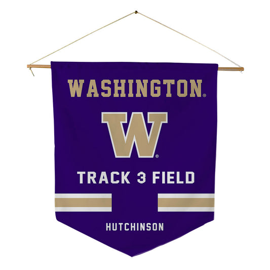 Washington - NCAA Men's Track & Field : Roman Hutchinson - Pennant - 18" x 21"-0