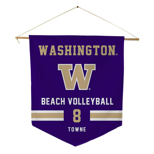 Washington - NCAA Beach Volleyball : Avery Towne - Pennant - 18" x 21"-0