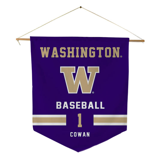 Washington - NCAA Baseball : Ty Cowan - Pennant - 18" x 21"-0