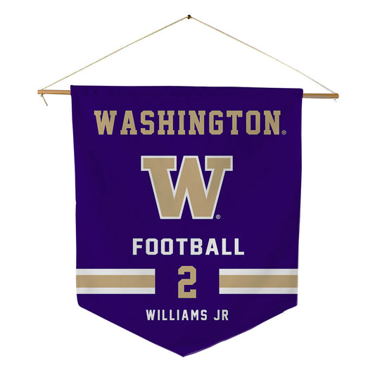 Washington - NCAA Football : Demond Williams Jr - Pennant - 18" x 21"-0