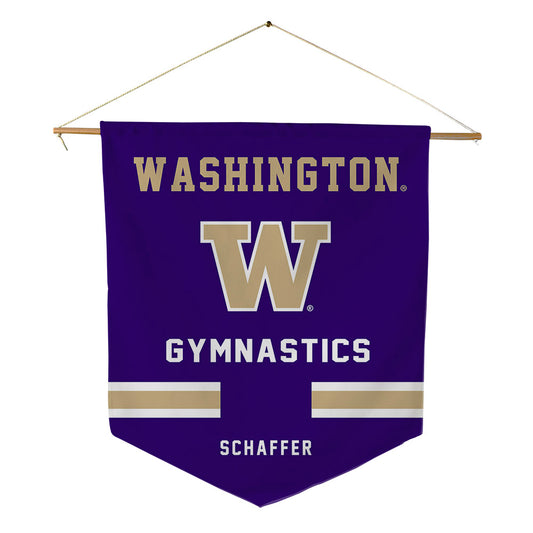 Washington - NCAA Women's Gymnastics : Jessica Schaffer - Pennant - 18" x 21"-0