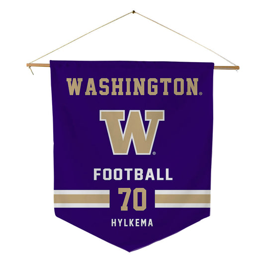 Washington - NCAA Football : Justin Hylkema - Pennant - 18" x 21"-0