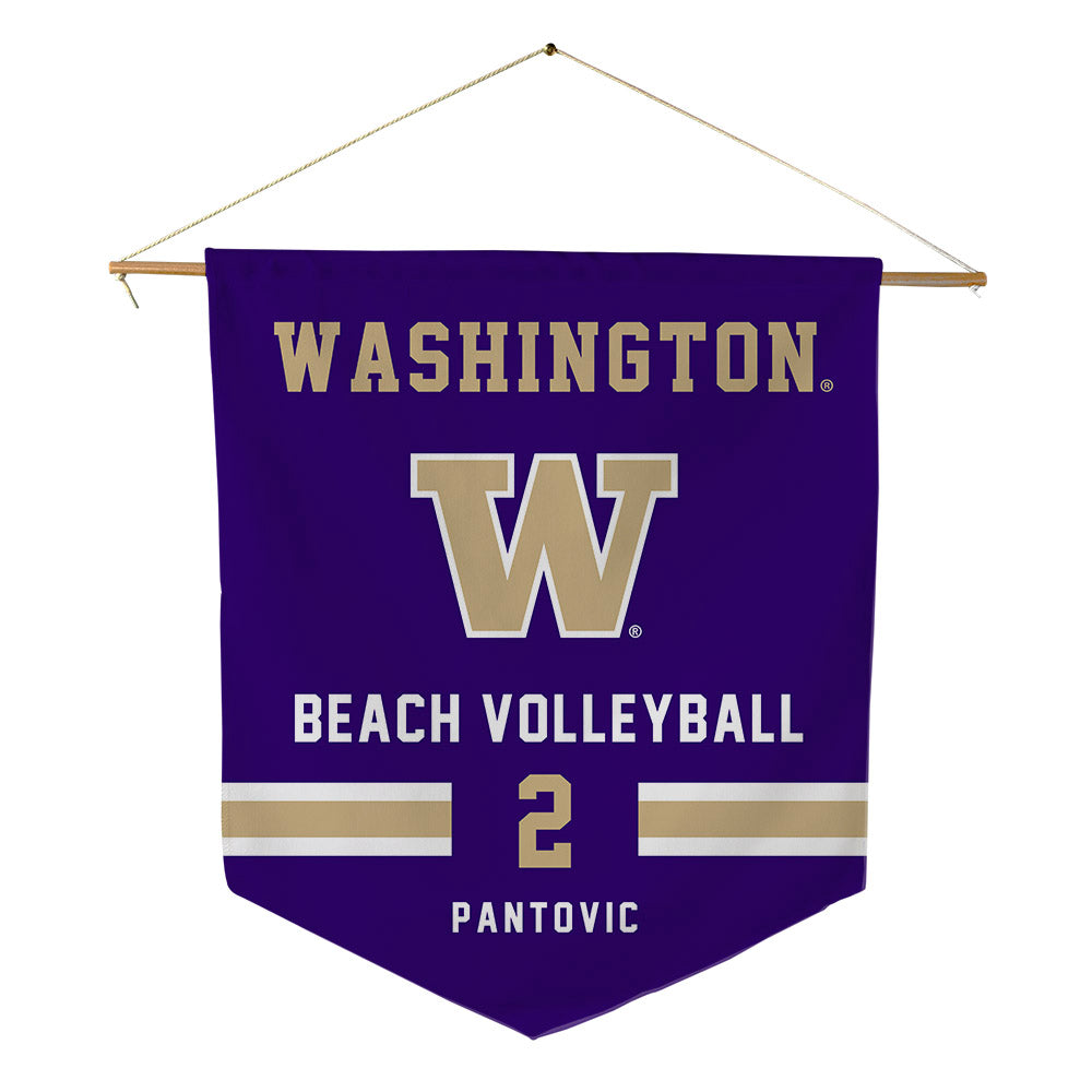 Washington - NCAA Beach Volleyball : Katarina Pantovic - Pennant - 18" x 21"-0