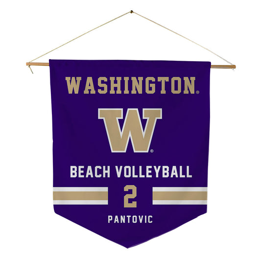 Washington - NCAA Beach Volleyball : Katarina Pantovic - Pennant - 18" x 21"-0