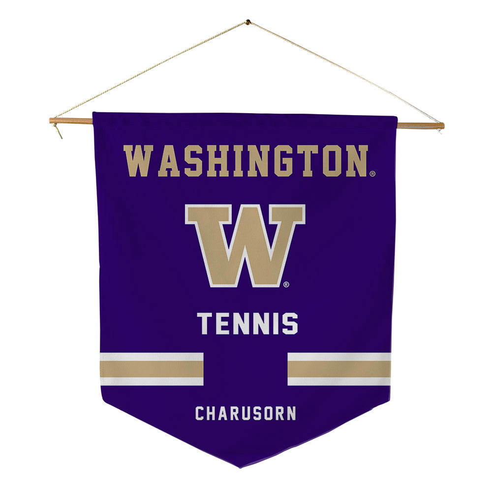 Washington - NCAA Men's Tennis : Penn Charusorn - Pennant - 18" x 21"-0