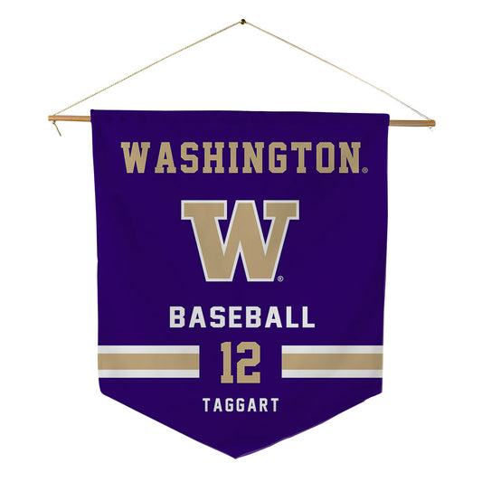 Washington - NCAA Baseball : Casen Taggart - Pennant - 18" x 21"-0