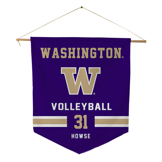 Washington - NCAA Women's Volleyball : Maija Howse - Pennant - 18" x 21"-0