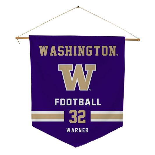 Washington - NCAA Football : Tristan Warner - Pennant - 18" x 21"-0
