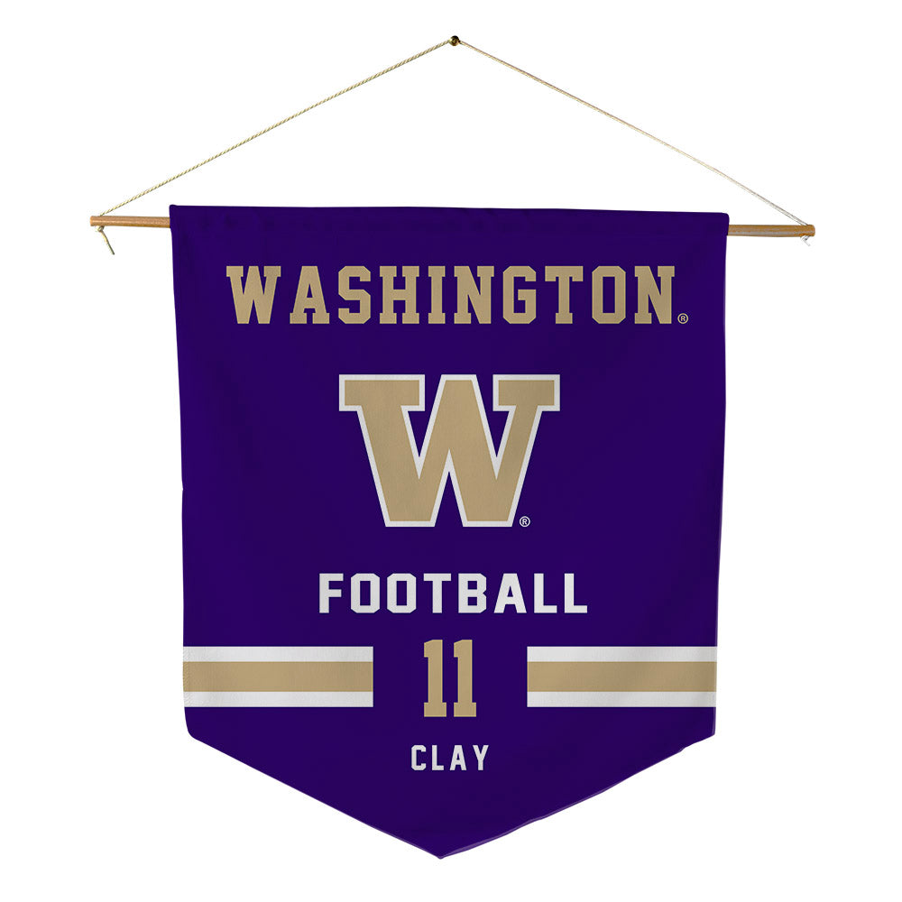 Washington - NCAA Football : Jordan Clay - Pennant - 18" x 21"-0
