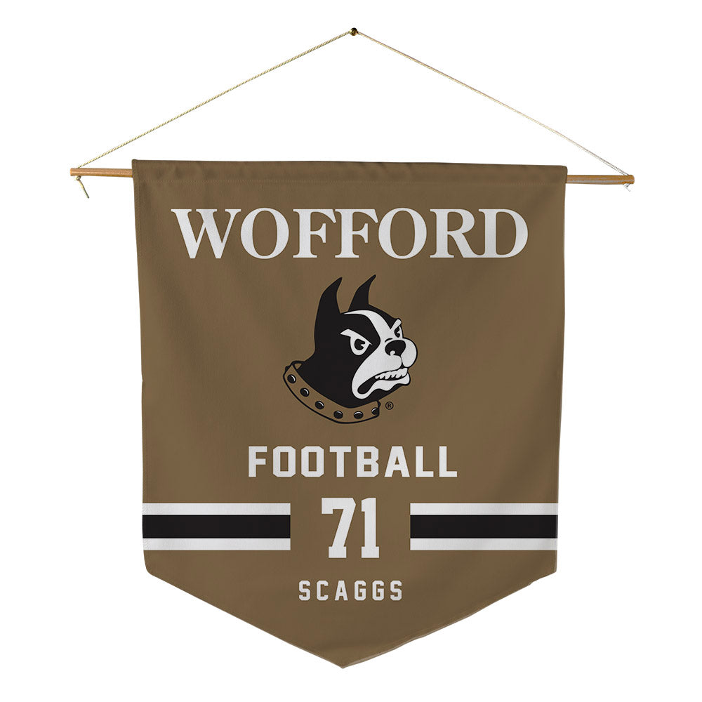 Wofford - NCAA Football : Drew Scaggs - Pennant - 18" x 21"-0