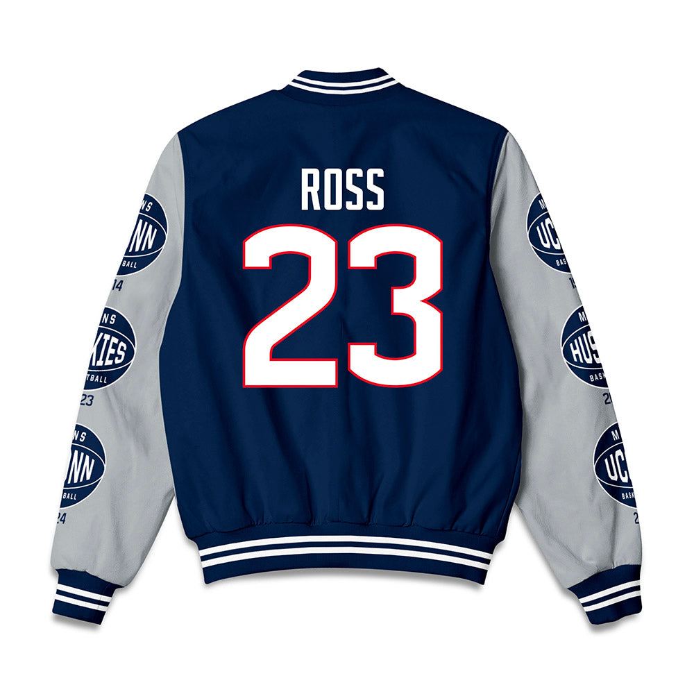 UConn - NCAA Men's Basketball : Jayden Ross - Bomber Jacket-1