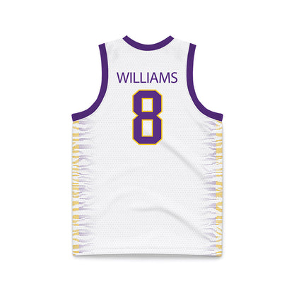 LSU - NCAA Women's Basketball : Jada Williams - White Basketball Jersey-1