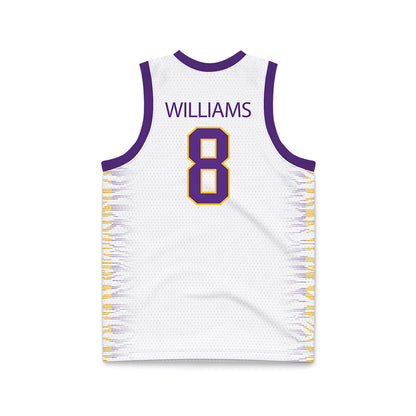 LSU - NCAA Women's Basketball : Jada Williams - White Basketball Jersey-1