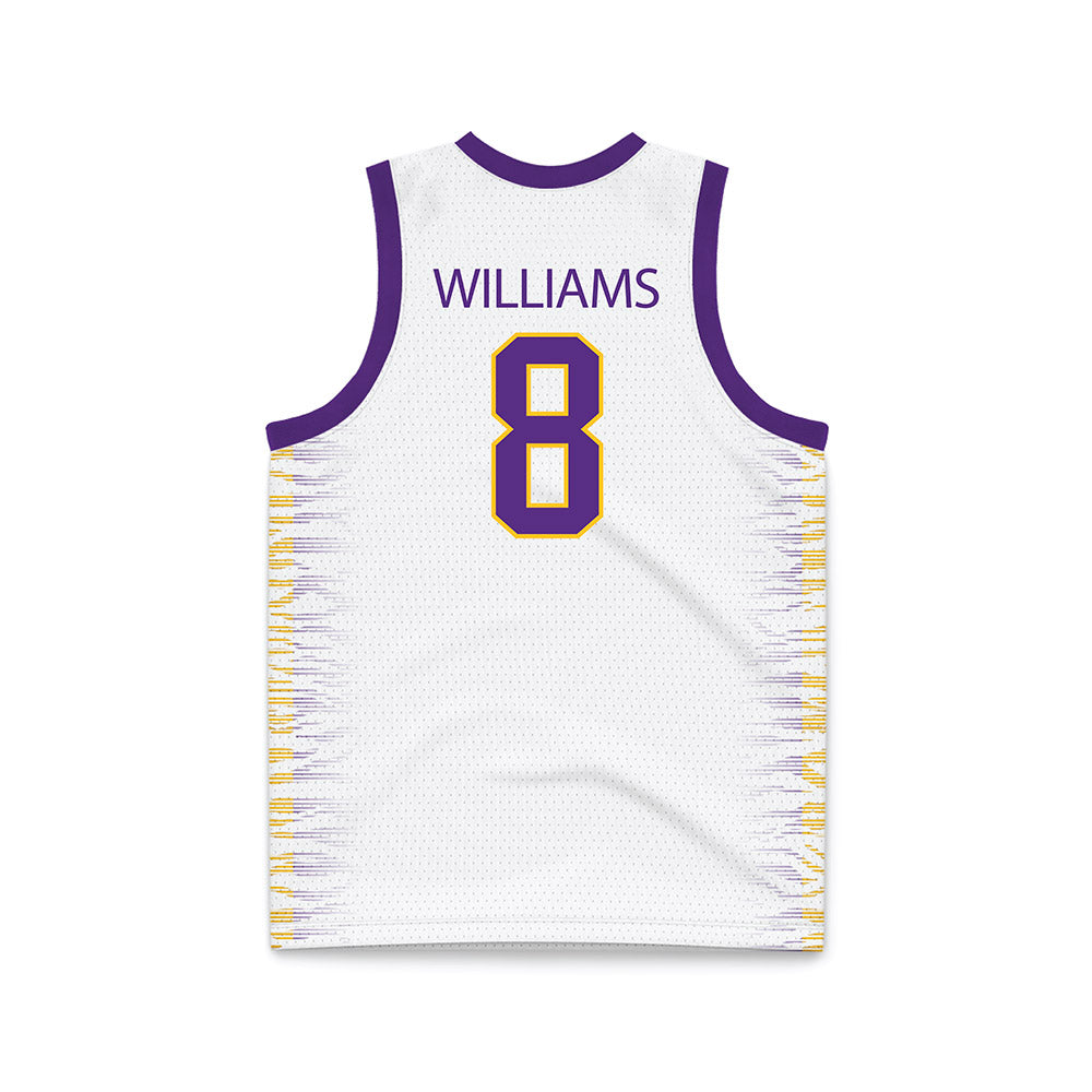 LSU - NCAA Women's Basketball : Jada Williams - White Basketball Jersey-1