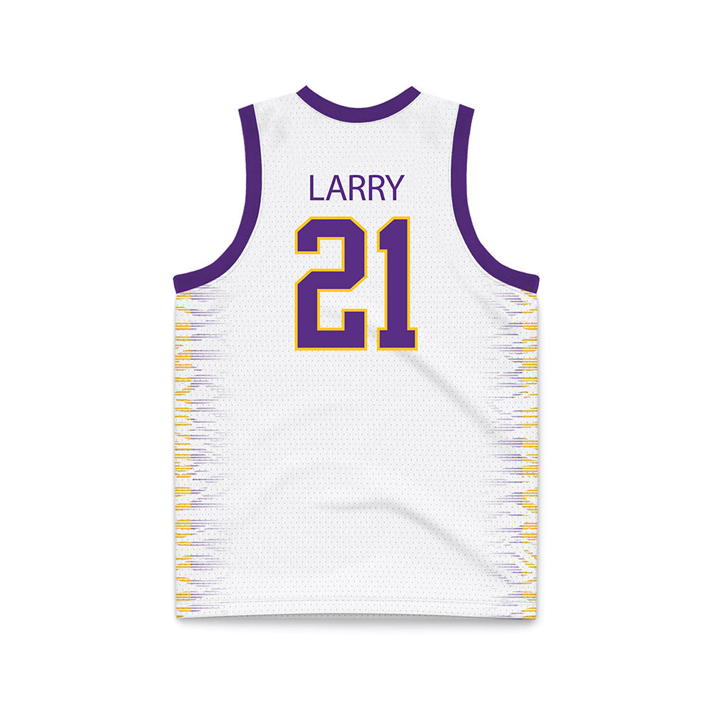 LSU - NCAA Women's Basketball : Chloe Larry - White Basketball Jersey-1
