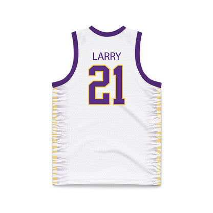 LSU - NCAA Women's Basketball : Chloe Larry - White Basketball Jersey-1