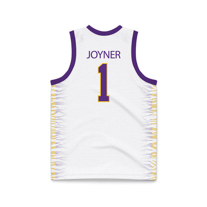 LSU - NCAA Women's Basketball : Amiya Joyner - White Basketball Jersey-1