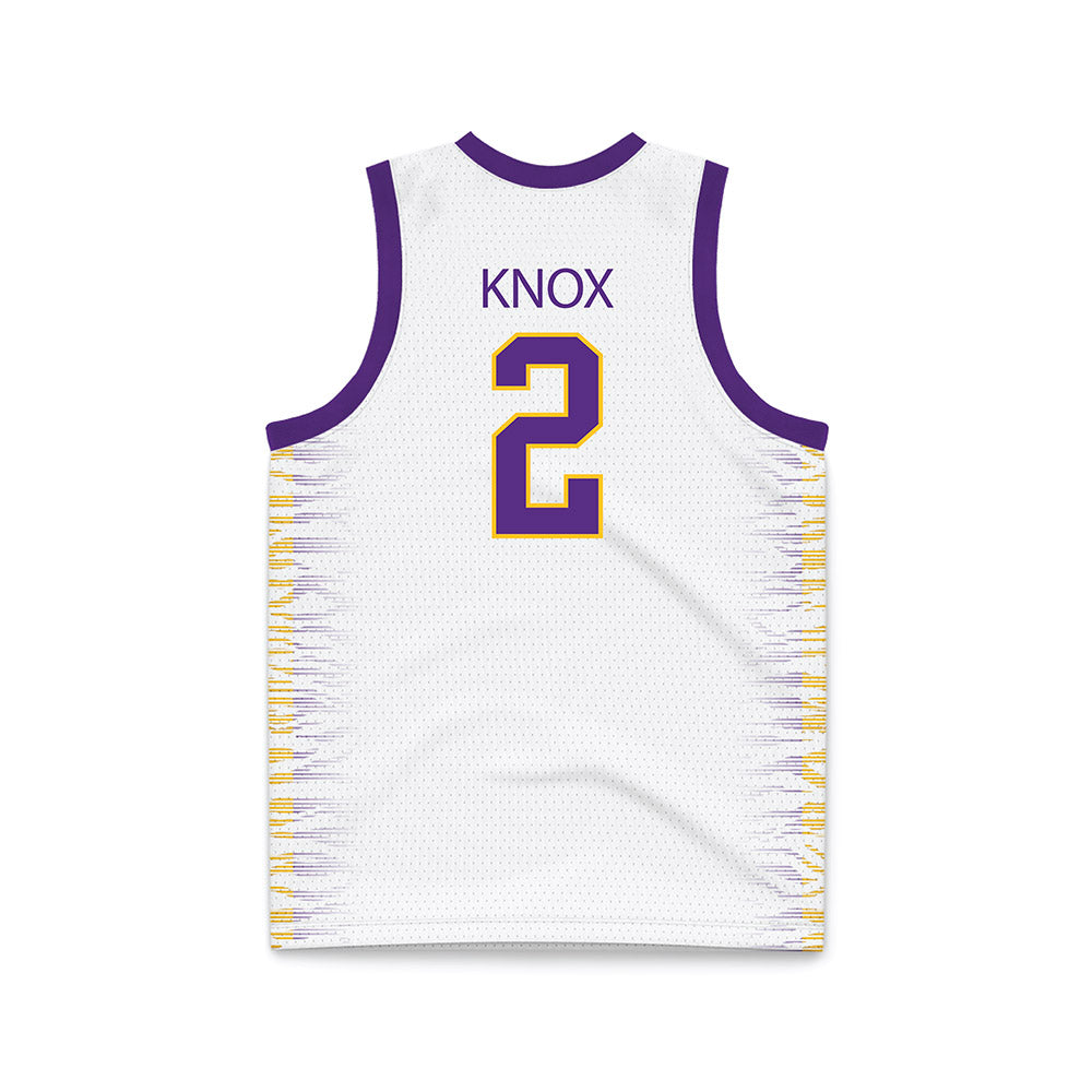 LSU - NCAA Women's Basketball : Grace Knox - White Basketball Jersey-1