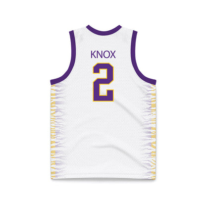 LSU - NCAA Women's Basketball : Grace Knox - White Basketball Jersey-1