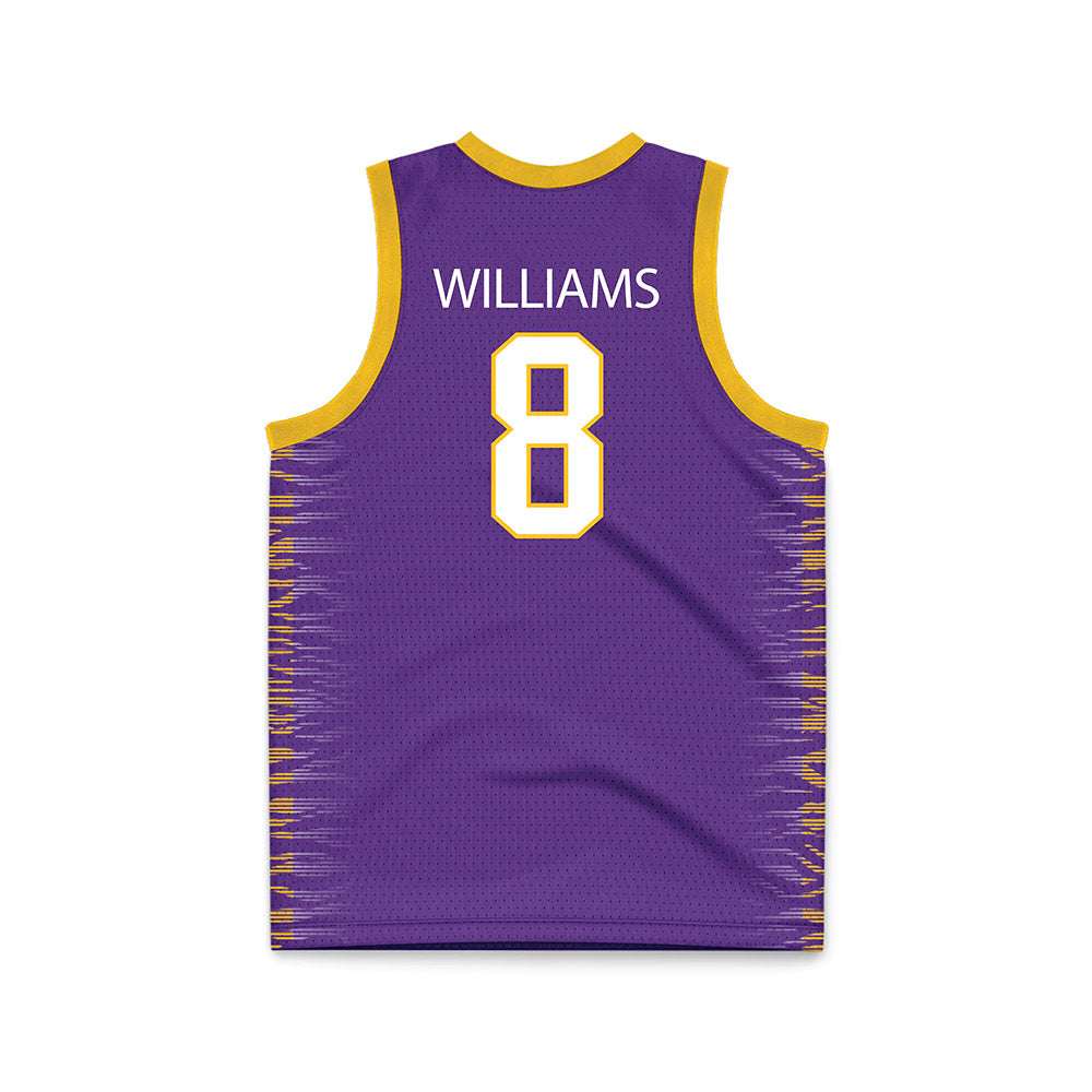 LSU - NCAA Women's Basketball : Jada Williams - Purple Basketball Jersey-1