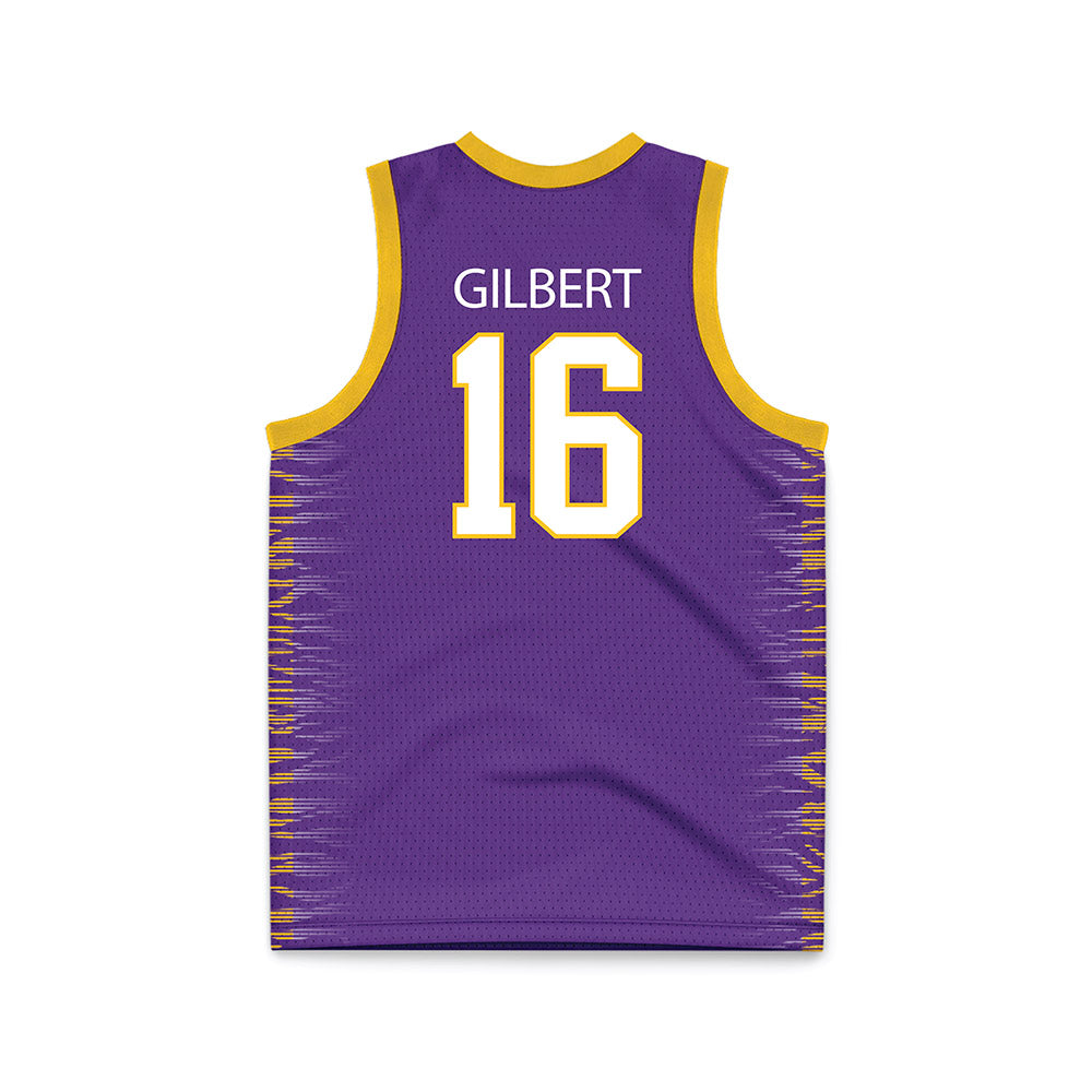 LSU - NCAA Women's Basketball : Kailyn Gilbert - Purple Basketball Jersey-1