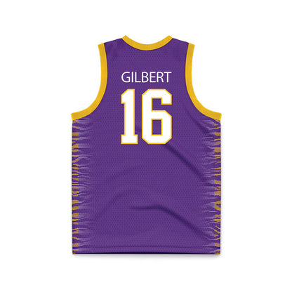 LSU - NCAA Women's Basketball : Kailyn Gilbert - Purple Basketball Jersey-1