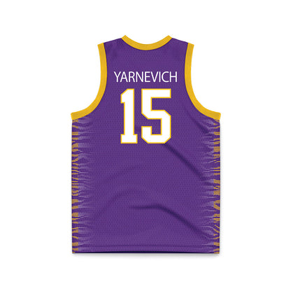 LSU - NCAA Women's Basketball : Meghan Yarnevich - Purple Basketball Jersey-1