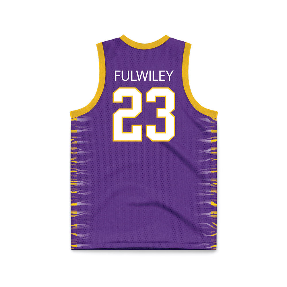LSU - NCAA Women's Basketball : MiLaysia Fulwiley - Purple Basketball Jersey-1
