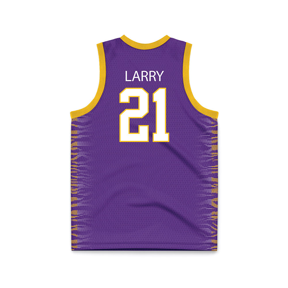 LSU - NCAA Women's Basketball : Chloe Larry - Purple Basketball Jersey-1