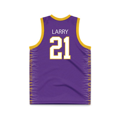 LSU - NCAA Women's Basketball : Chloe Larry - Purple Basketball Jersey-1