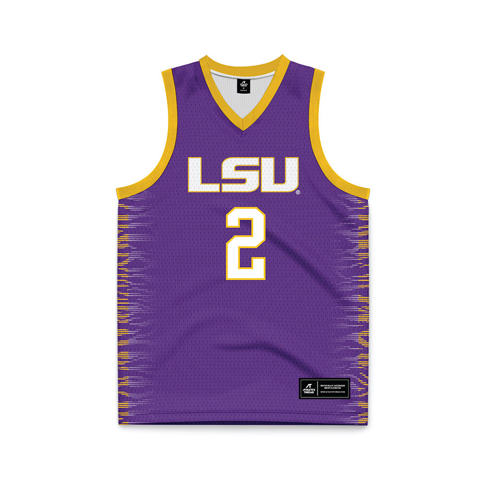 LSU - NCAA Women's Basketball : Grace Knox - Purple Basketball Jersey-0