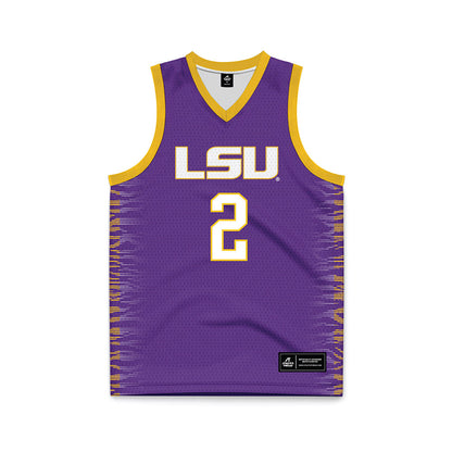 LSU - NCAA Women's Basketball : Grace Knox - Purple Basketball Jersey-0