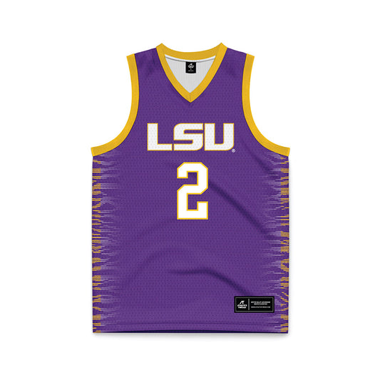 LSU - NCAA Women's Basketball : Grace Knox - Purple Basketball Jersey-0