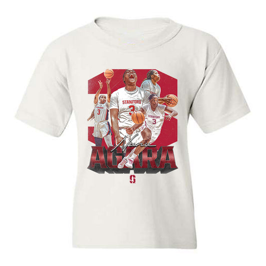 Stanford - NCAA Women's Basketball : Nunu Agara - Collage Youth T-Shirt-0