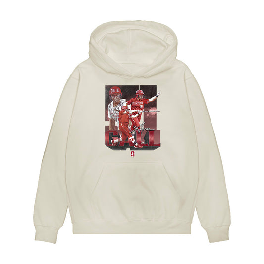 Stanford - NCAA Softball : Ava Gall - Collage Premium Hooded Sweatshirt-0