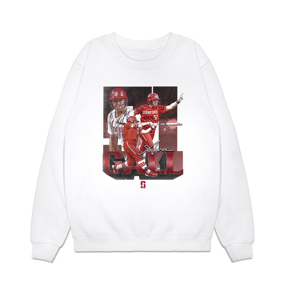 Stanford - NCAA Softball : Ava Gall - Collage Premium Crewneck Sweatshirt-0