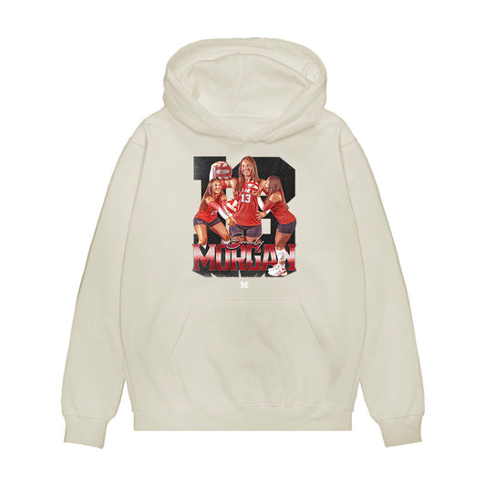 Miami of Ohio - Women's Volleyball Alumni : Emily Morgan - Premium Hooded Sweatshirt-0