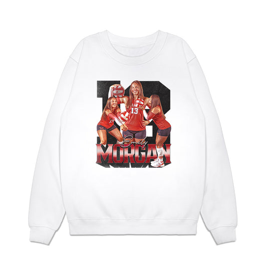 Miami of Ohio - Women's Volleyball Alumni : Emily Morgan - Premium Crewneck Sweatshirt-0