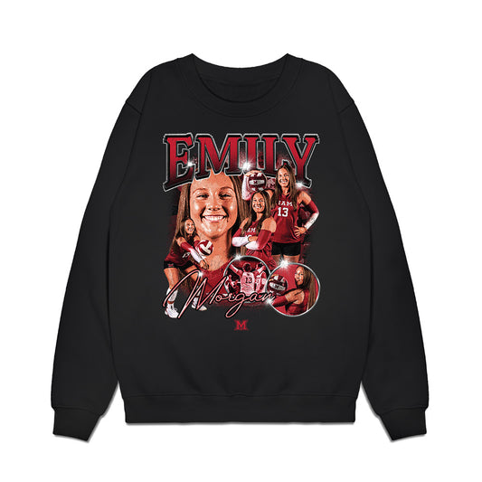 Miami of Ohio - Women's Volleyball Alumni : Emily Morgan - Collage Premium Crewneck Sweatshirt-0