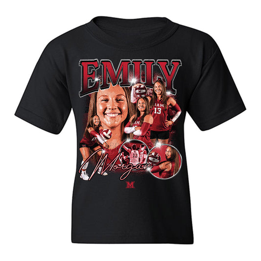 Miami of Ohio - Women's Volleyball Alumni : Emily Morgan - Collage Youth T-Shirt-0