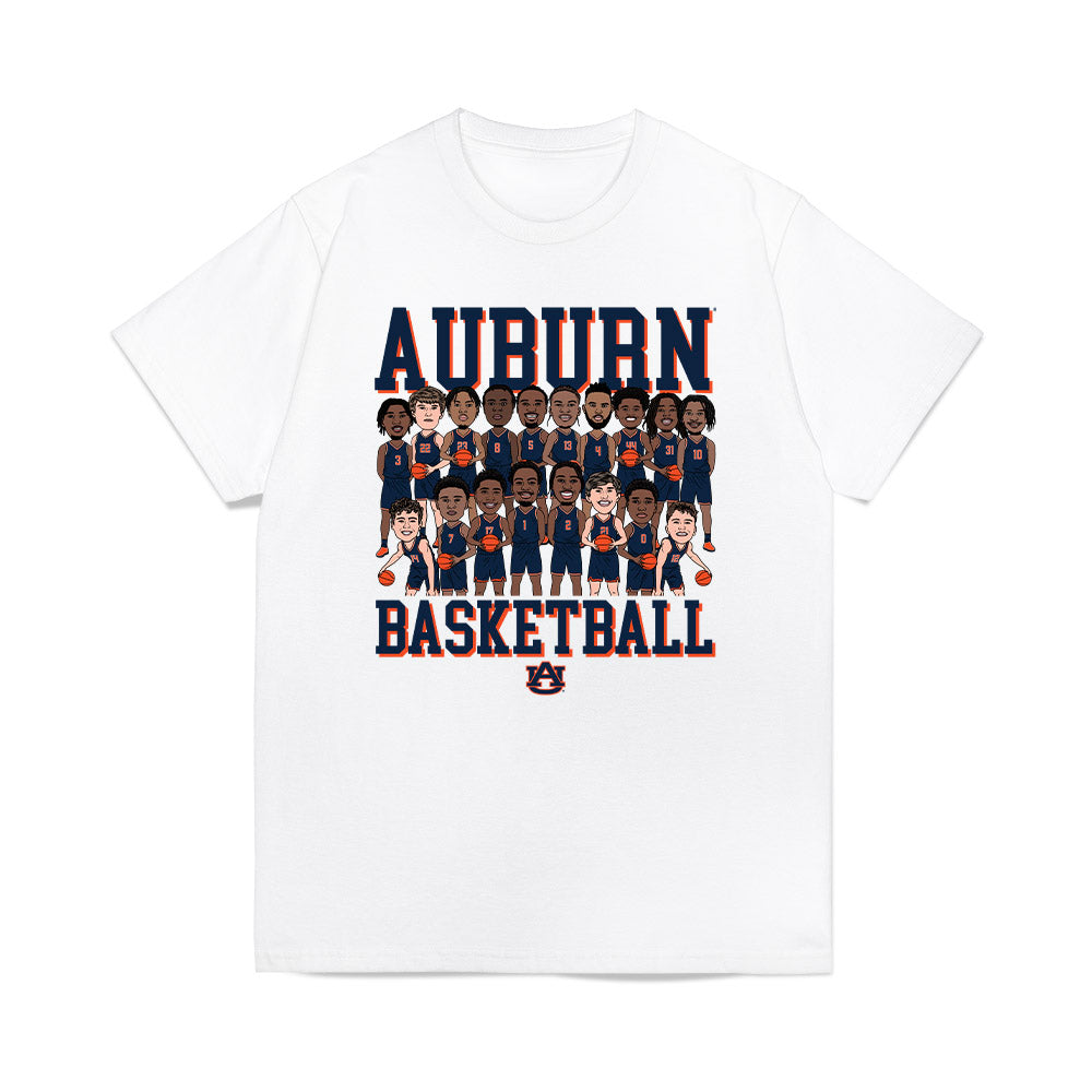 Auburn - NCAA Men's Basketball : - Team Caricature Premium T-Shirt-0