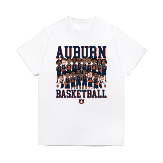 Auburn - NCAA Men's Basketball : - Team Caricature Premium T-Shirt-0