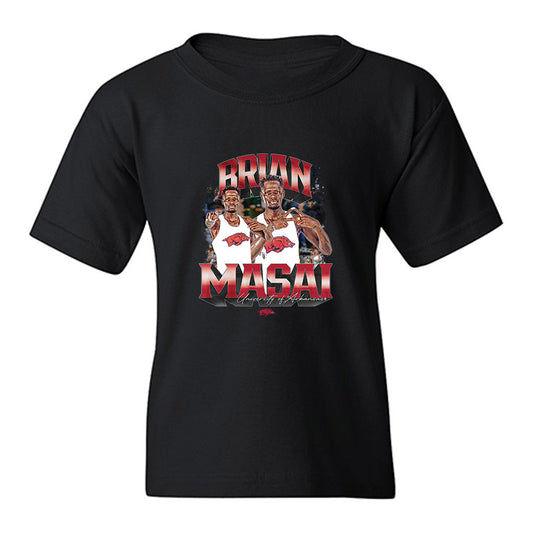 Arkansas - NCAA Men's Cross Country : Brian Masai - Collage Youth T-Shirt-0