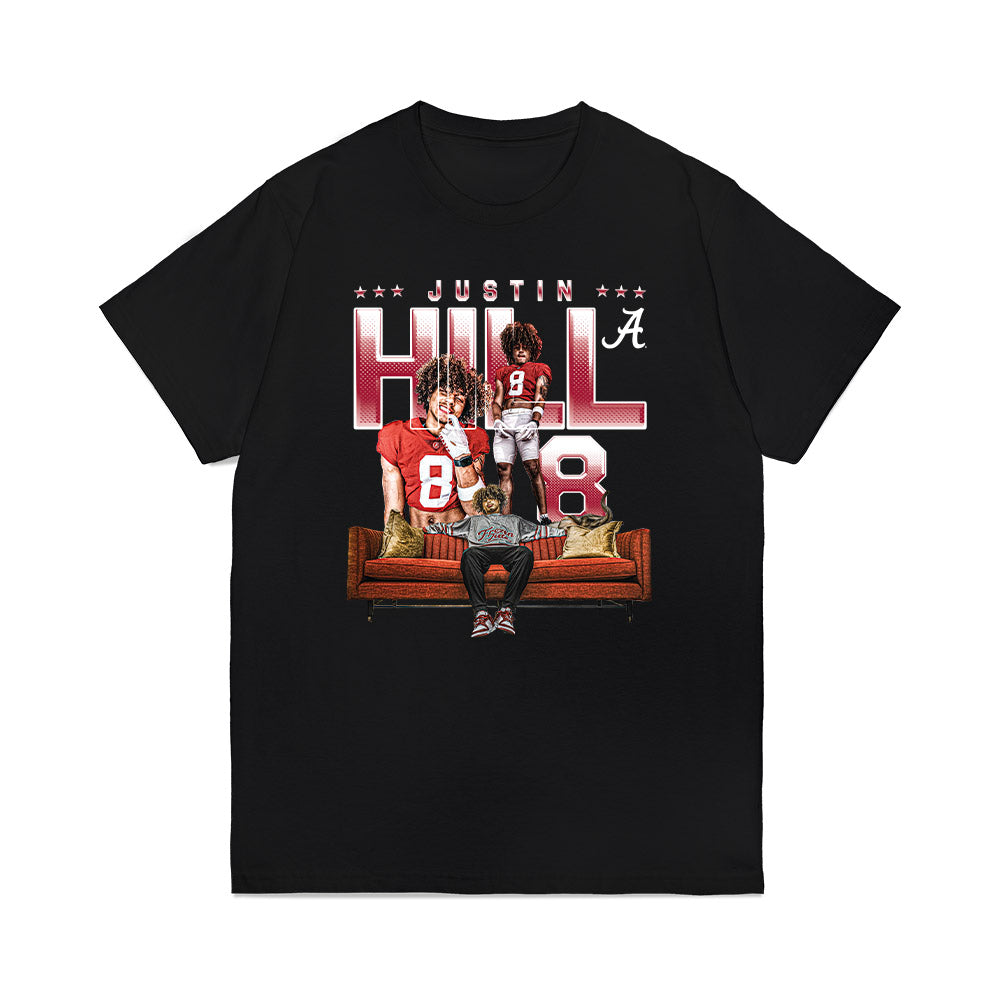 Alabama - NCAA Football : Justin Hill - Premium T-Shirt-0